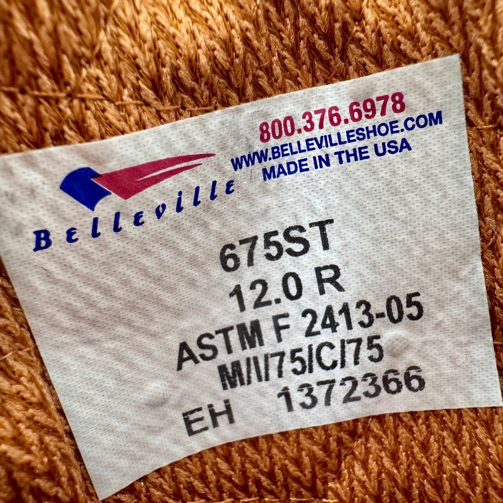 NWOT Belleville Steel Toe GoreTex Waterproof Insulated Combat Boots Sage Men 12R - Picture 7 of 10